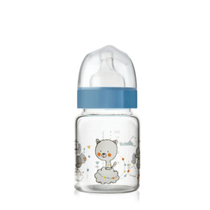 BIBERON DE VIDRIO 250 ML TETINA SILICONA T.2 BOCA ESTANDAR