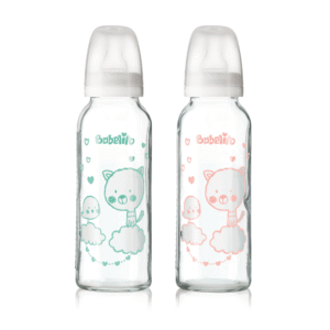 BIBERON 250ML VIDRIO BOCA ESTANDAR TETINA SILICONA T.1