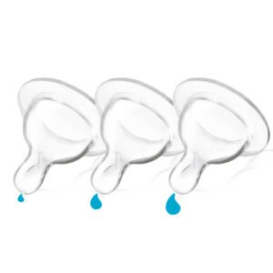 TETINA SILICONA BOCA ANCHA C/VALVULA X2